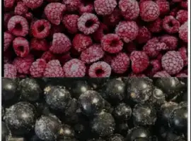 Зображення для оголошення Ягоди малини та смородини заморожені.