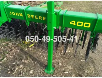 Зображення для оголошення Цільнорамна ротаційна борона мотига JOHN DEERE 400 Джон Дір з тележкою