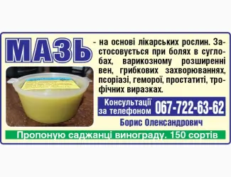 Зображення для оголошення Мазь от болей в суставах - 80 грам