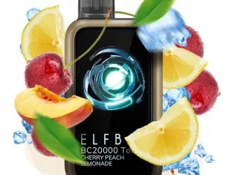 Зображення для оголошення Сенсорна сигарета ELFBAR ВС 20000 тяг • Вишня • Персик • Лимонад •