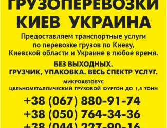 Зображення для оголошення Вантажні перевезення по Україні Газель до 1