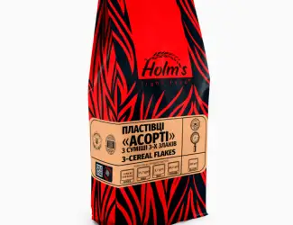 Зображення для оголошення Пластівці Асорті 3 злаки ТМ «Holm’s» – крафт пакет 500 г