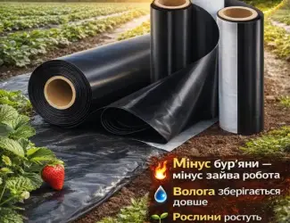 Зображення для оголошення Мульчувальна плівка 30/40 мкм - БЕЗ бур’янів і зайвих витрат | Vatan Plastik