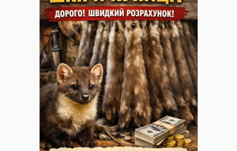 Купую шкури куниці та інших тварин