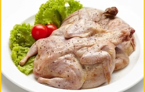 Мясо маринованных перепелов