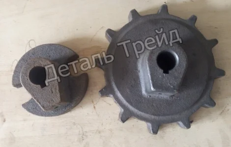 Звездочка Z=12, т=38 + полумуфта, ОВИ 05.106