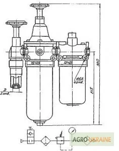 Блок кондиционирования сжатого воздуха П-БК 01.16, П-БК 03.10, П-БК 04.16, П-БК 07.16