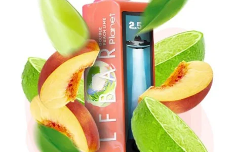 Сигарета ELFBAR Planet 25000 тяг ••• Подвійний Персик з Лаймом