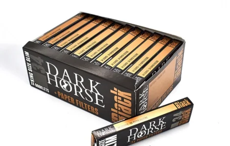 Бумага для самокруток Слим Dark Horse King Size Black 2-4180