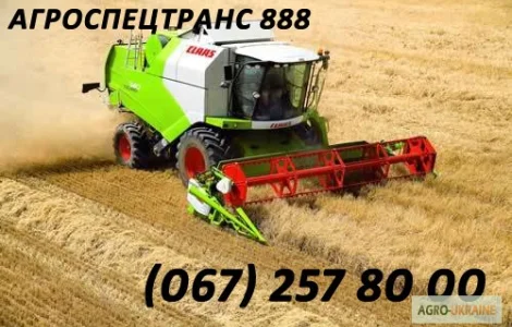 Уборка сельхозкультур комбайнами Claas Lexion и John-Deere