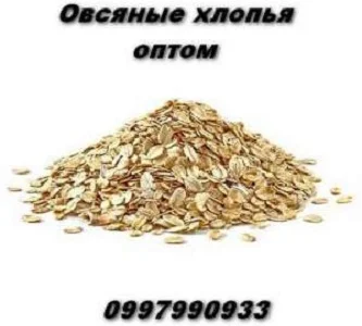 Овсяные хлопья в мешках по 25 кг оптом