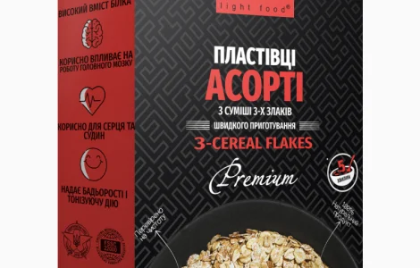 Хлопья Ассорти из смеси 3 злаков