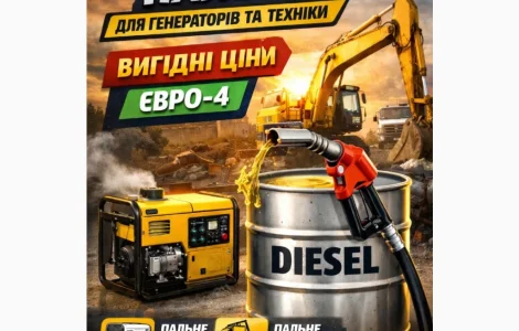 Продаж дизельного пального Євро-4 оптом та в роздріб