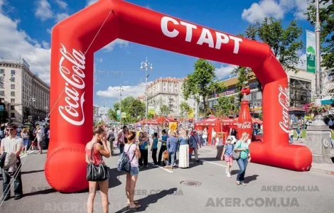 Надувные арки и надувные палатки. Надувная рекламная