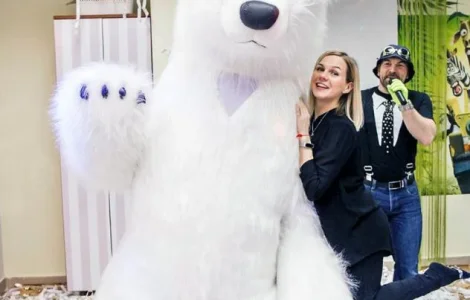 Надувной костюм «Белый Медведь» от производителя