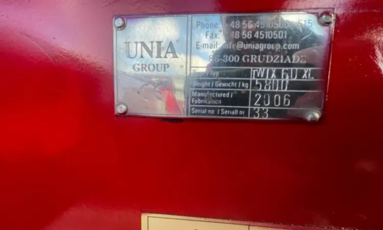 Продам борону дискову UNIA Twix 60 XL, р.в. 2006 - фото № 7