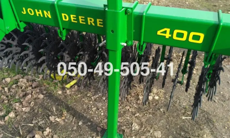 Цільнорамна ротаційна борона мотига JOHN DEERE 400 Джон Дір з тележкою - фото № 1