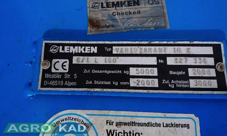 Плуг оборотный Lemken Vari Diamant 10X7 - фото № 4