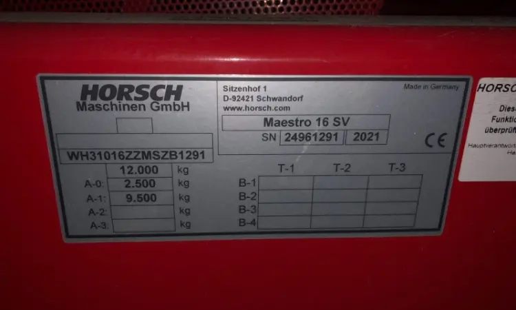 Посевной комплекс Horsch Maestro 16 SV 2021 года - фото № 11