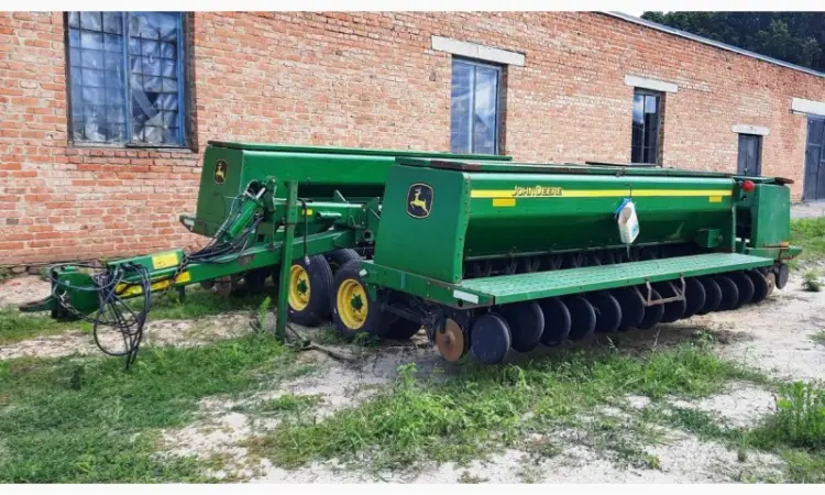 Сеялка механическая зерновая Джон Дир John Deere 455 - фото № 1