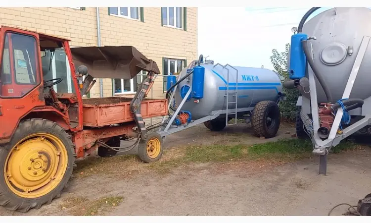 Бочка навозу МЖТ-8 (8м3) вакумна з розкидачем - фото № 4