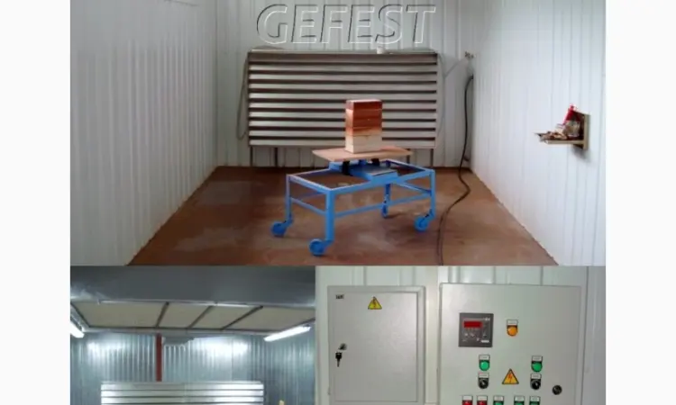 Мобильные промышленные окрасочно-сушильные камеры GEFEST PDC для окраски изделий из дерева - фото № 1