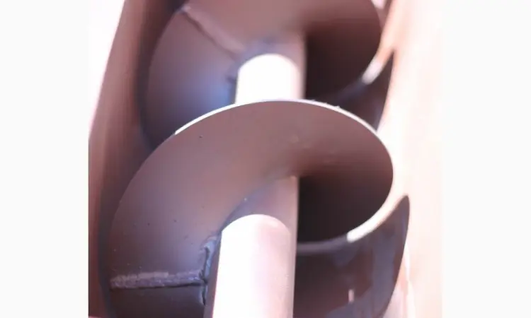 Шнековый (винтовой) погрузчик в лотке (желобе). Производство. Доставка - фото № 6