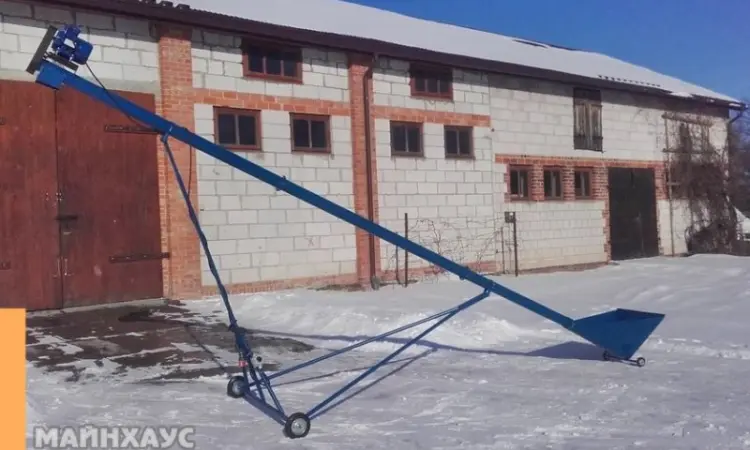 Заводской шнековый погрузчик для зерна 130мм - фото № 2