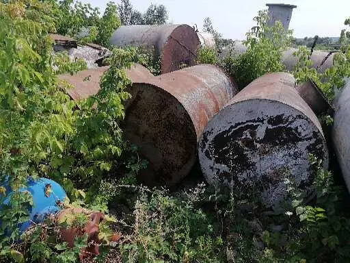 Емкость металлическая б/у Резервуар для хранения воды или гсм. Ресивер воздушный - фото № 19