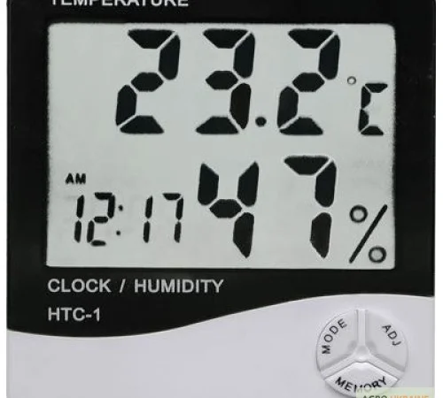 Цифровой термо-гигрометр HTC-1 для зернохранилищь (-20 C +60 C),  гигрометр (20%-80%RH) - фото № 2