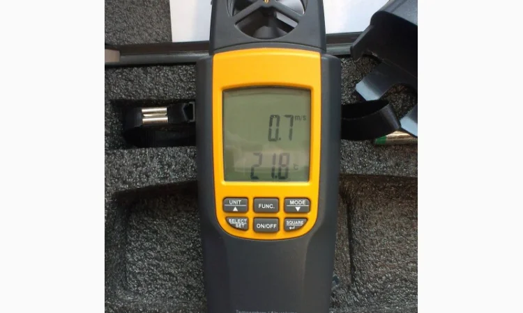 Анемометр SR8022 с функией измерения температуры и объёма воздушного потока (0.4-20 m/s) - фото № 3