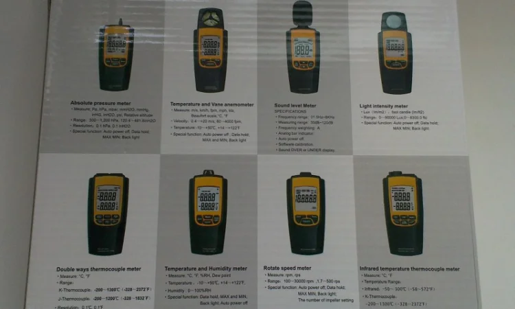 Анемометр SR8022 с функией измерения температуры и объёма воздушного потока (0.4-20 m/s) - фото № 8