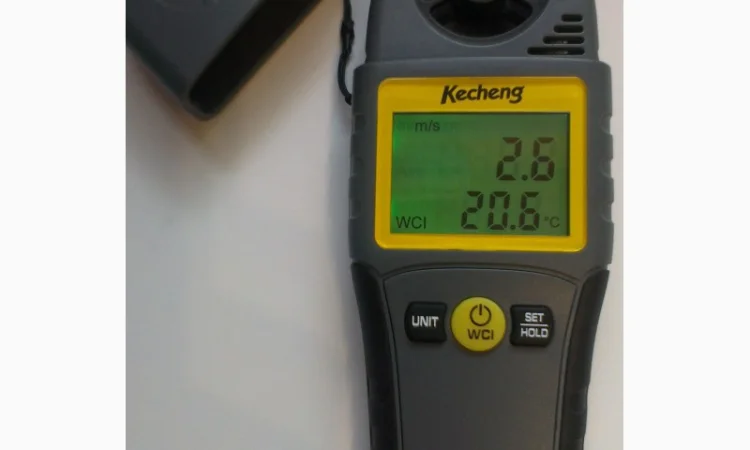 Цифровой анемометр Kecheng SR5280A ( КС-280А ) 0.4 30.0m/s;  0 C 50 C - фото № 1