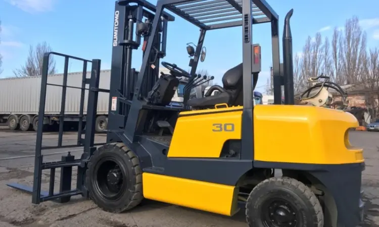 Вилочный погрузчик Sumitomo на 3 тонны с боковым смещением - фото № 7