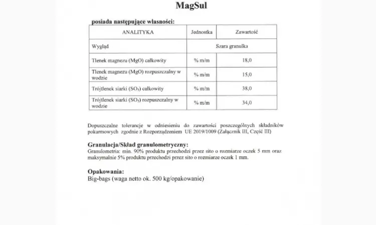 Сульфат магния Mg-S 18-38 (Гранула) - фото № 3
