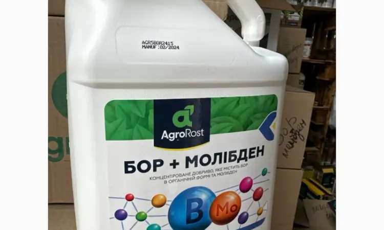 Бор + Молибден - концентрированное удобрение для внекорневой подкормки с/х культур - фото № 2