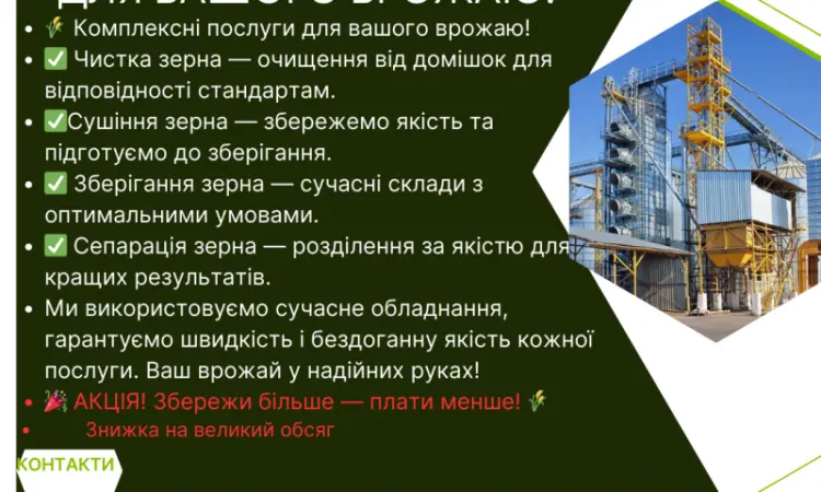 Очистка зерна в Киевской области. Услуги очистки зерновых. Завод - фото № 2