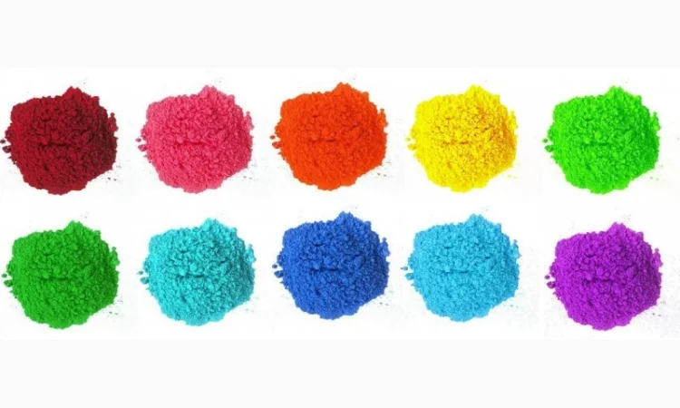 Фарба Холі (Гулал), Жовта, суха порошкова фарба для фествиалів, флешмобів - фото № 5