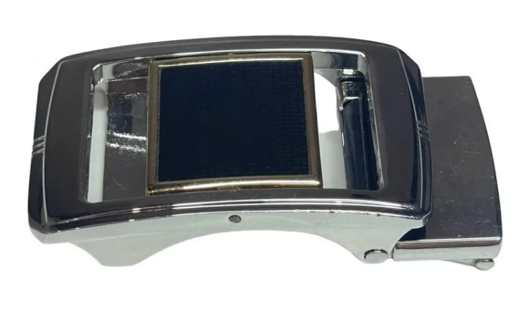 Пряжка затискач ремінна 35 мм., пряжка для ременя Нікель - фото № 1