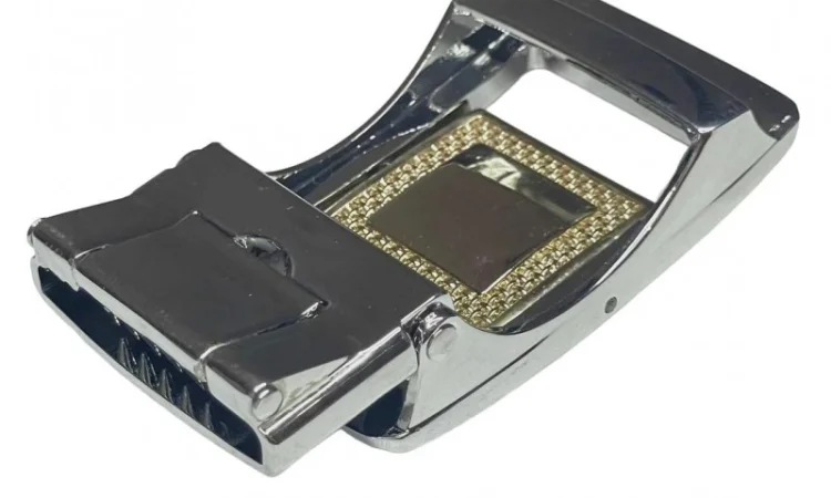 Пряжка затискач ремінна 35 мм., пряжка для ременя Нікель - фото № 2