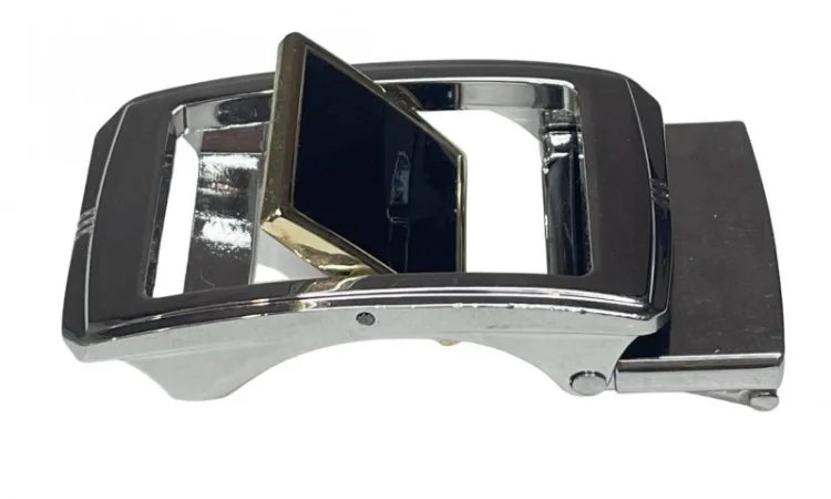 Пряжка затискач ремінна 35 мм., пряжка для ременя Нікель - фото № 3