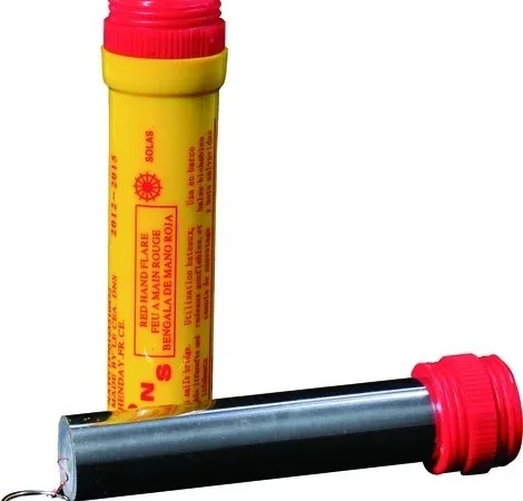 Красный сверхяркий морской Фаер, морской фальшфейер, 60 сек - фото № 1