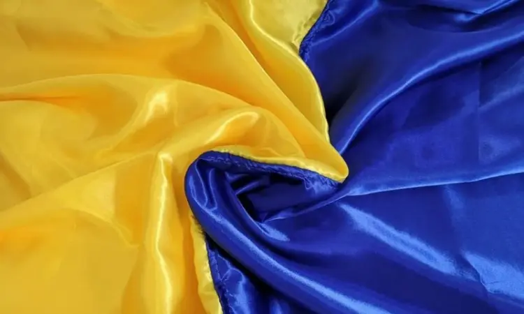 Флаг Украины атласный - фото № 3