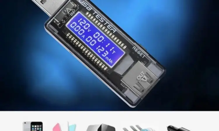 USB Тестер Keweisi KWS-V20 амперметр вольтметр вимірювач ємності акумулятор - фото № 6