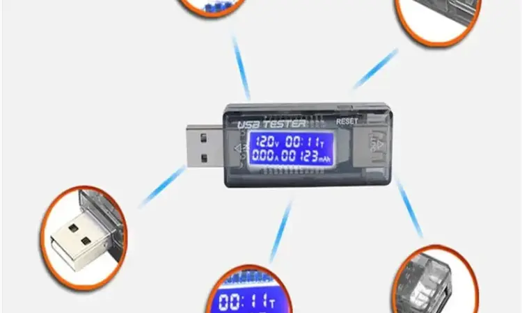 USB Тестер Keweisi KWS-V20 амперметр вольтметр вимірювач ємності акумулятор - фото № 9