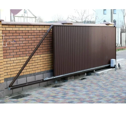 Производство и установка откатных ворот Запорожья - фото № 1