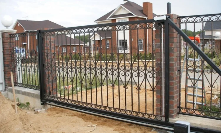 Производство и установка откатных ворот Запорожья - фото № 6