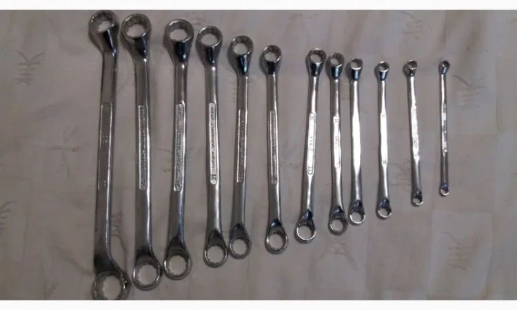 Набор ключей накидных изогнутых 12 шт 6-32 KINZO Голандия профи - фото № 1