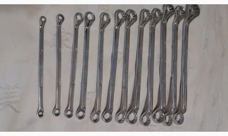 Набор ключей накидных изогнутых 12 шт 6-32 KINZO Голандия профи - фото № 5