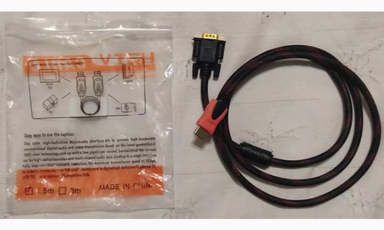 Высокоскоростной позолоченный усиленный кабель GBX HDMI-VGA - фото № 3